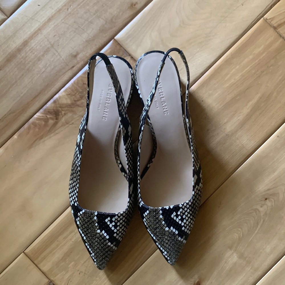 Everlane The Editor Slingback Heel, Python Snakes… - image 3